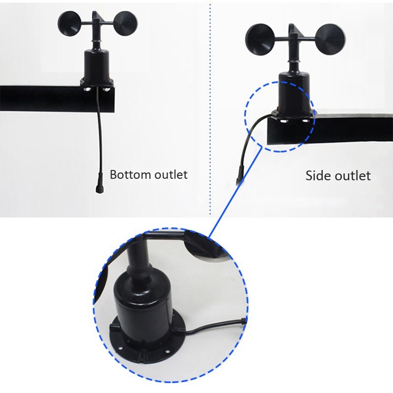 Anemometer Wind Speed - 0-70m/s Polycarbonate Wind Speed Sensor 4-20MA