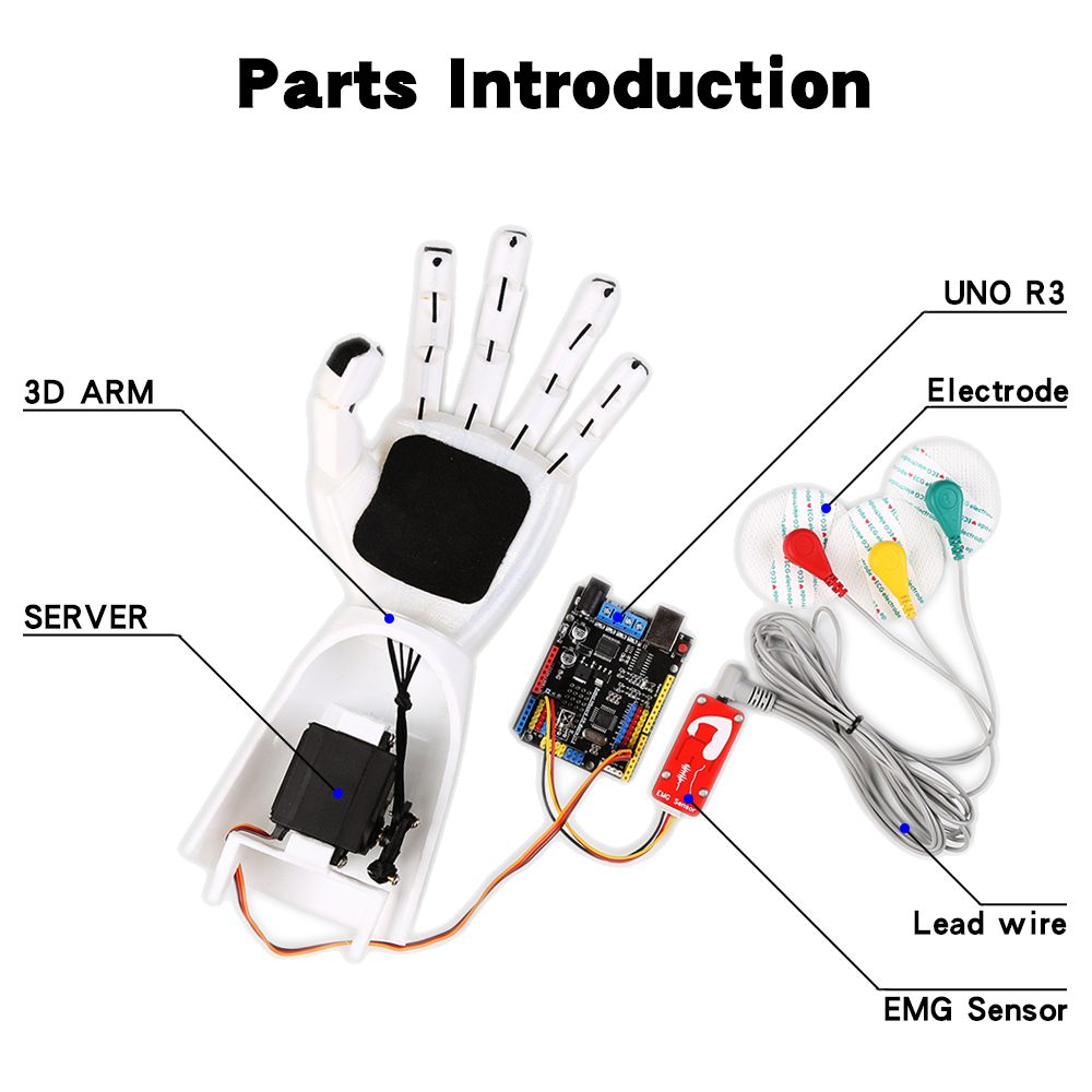 EMG Sensor Robotic Arm Electri - Science Project recension och pris